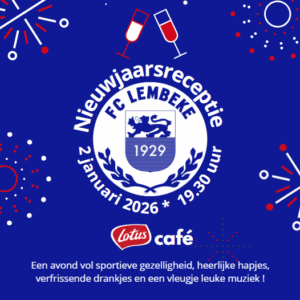 Nieuwjaarsreceptie vrijdag 02/01/2026